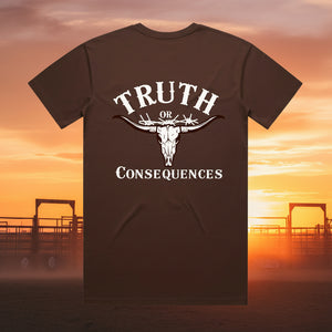 Truth or Consequences Long Horn 100% Cotton Unisex TShirt