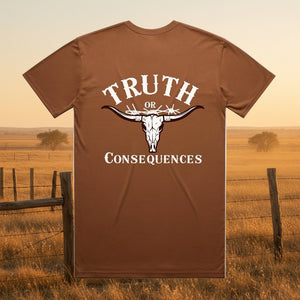 Truth or Consequences Long Horn 100% Cotton Unisex TShirt