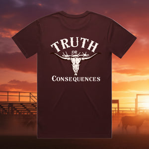 Truth or Consequences Long Horn 100% Cotton Unisex TShirt
